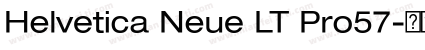 Helvetica Neue LT Pro57字体转换